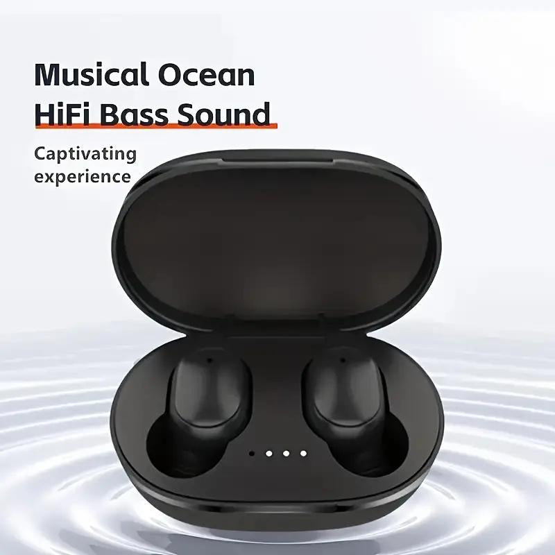 A6S Wireless Earphones Bluetooth HD Call Headphones True Stereo Sound Headset Sport Game Music in Ear Earbuds with Mic,Headset 5.3 Headsets Noise Reduction Earbuds Bass Touch Control for Phones Wireless Bluetooth Open Earbuds with Long Playtime