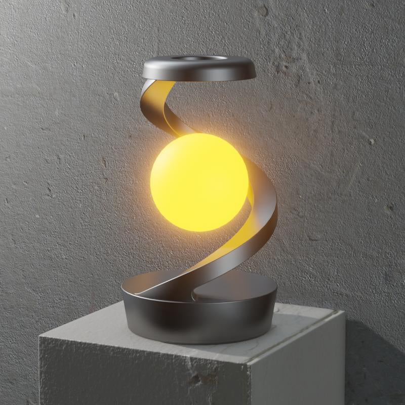Modern Levitating Wireless Charging LED Desk Lamp - Night Light for Home, Office & Bedroom Decor, Ideal Gift
