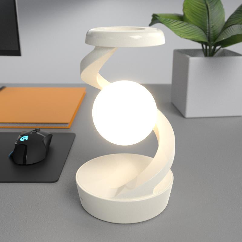 Modern Levitating Wireless Charging LED Desk Lamp - Night Light for Home, Office & Bedroom Decor, Ideal Gift
