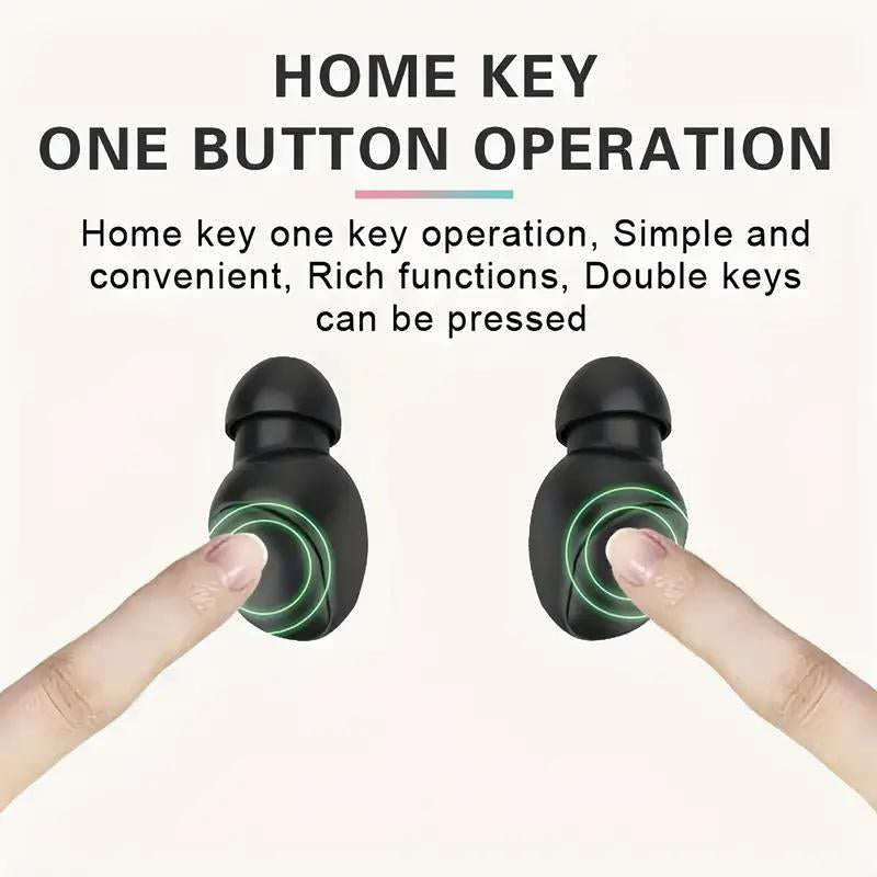 A6S Wireless Earphones Bluetooth HD Call Headphones True Stereo Sound Headset Sport Game Music in Ear Earbuds with Mic,Headset 5.3 Headsets Noise Reduction Earbuds Bass Touch Control for Phones Wireless Bluetooth Open Earbuds with Long Playtime